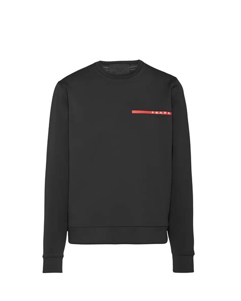 blue prada sweatshirt|prada nylon sweatshirt.